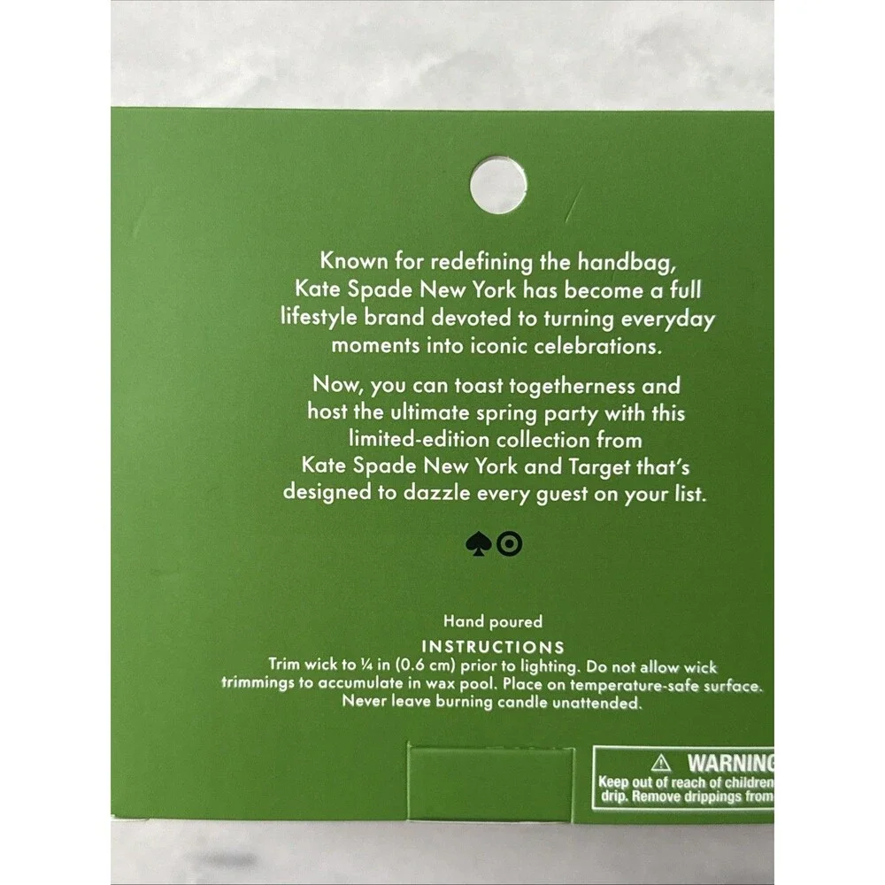 Target x Kate Spade 8pk strawberry celebration candles NWT
